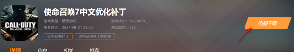 使命召唤7中文优化补丁